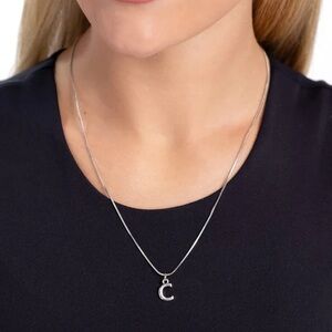 Paparazzi Silver Necklace with C Charm